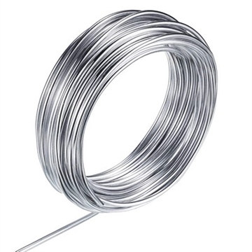 Aluminiums-tråd 5 mm shiny silver